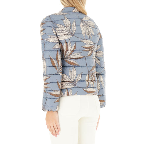 Piumino Donna Corto Fantasia Reversibile